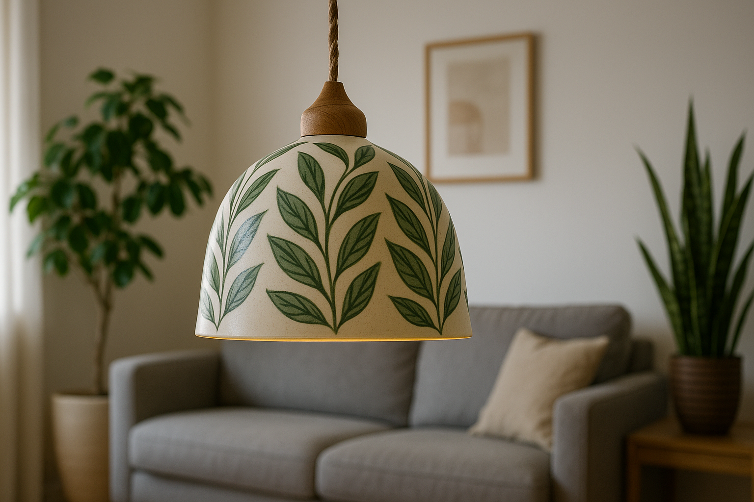 Nature’s Touch: Green Leaf Ceiling Lamp You’ll Love
